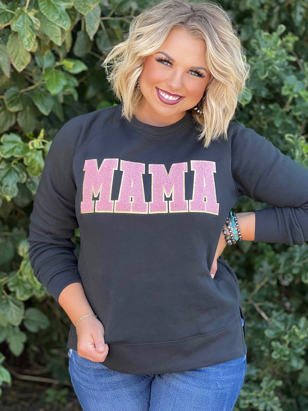 Mama Chenille Applique Sweatshirt – Texas True Threads
